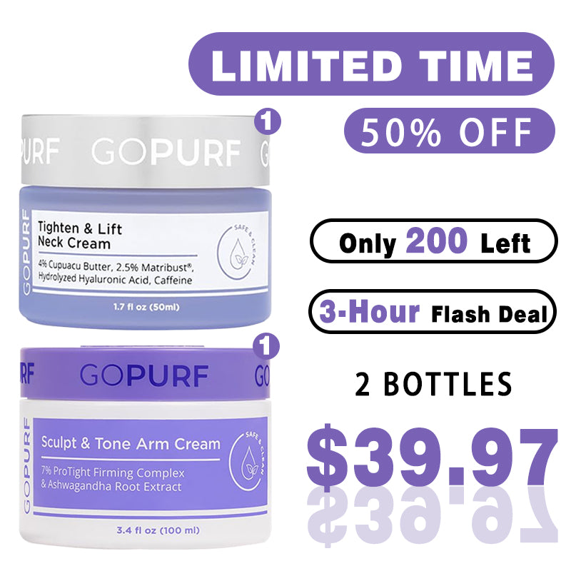 💗Sculpting Duo Tighten & Lift Neck Cream + Sculpt & Tone Arm Cream Smooth Body Care Clinically Proven Safe Clean Dermatologist Recommended Cruelty Free