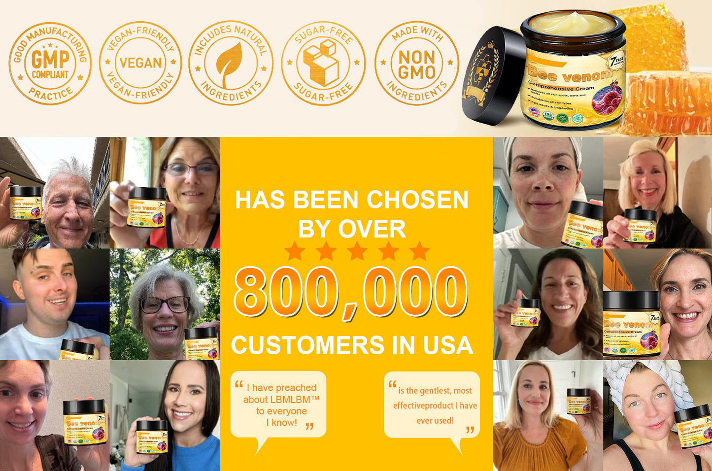 Made and Shipped from USA ✨  Bee venom Comprehensive Cream 🔥 LAST DAY 80% OFF 💎💎