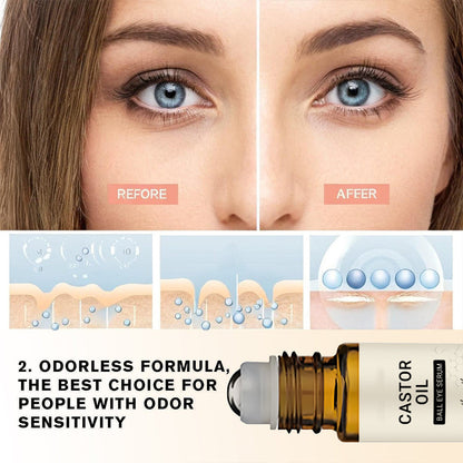 Castor Oil ball Eye Serum – Fade Wrinkles & Banish Bags Naturally