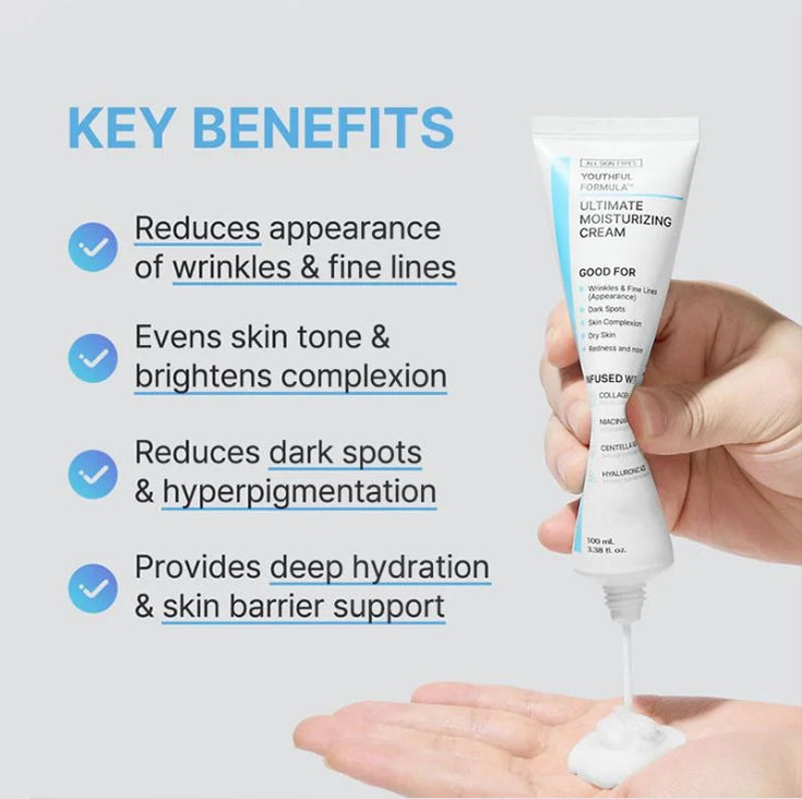 🔥Final 3 Hours: 70%OFF🔥Youthful Formula Ultimate Moisturizing Cream (100mL)