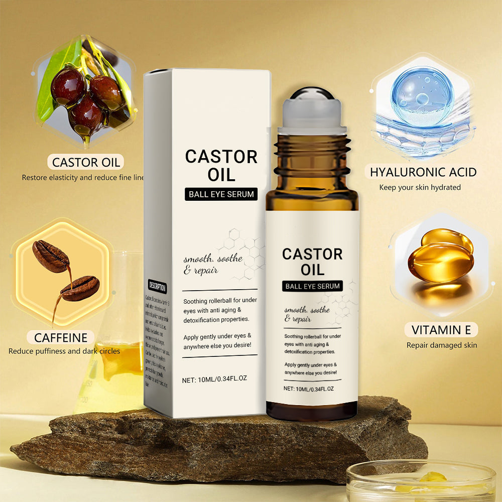 Castor Oil ball Eye Serum – Fade Wrinkles & Banish Bags Naturally