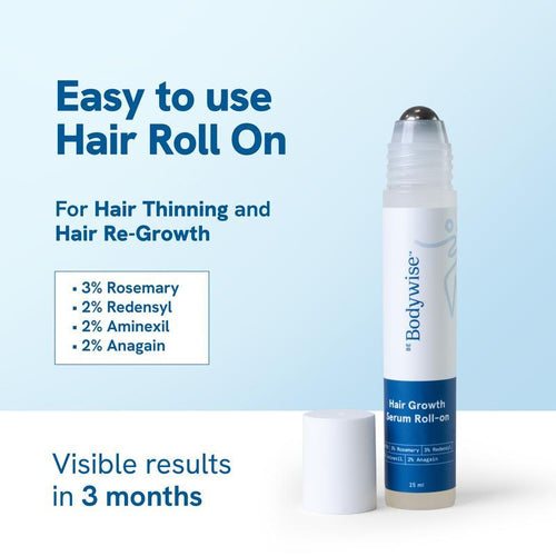Be Bodywise Advanced Hair Growth Roll-On Serum Precision Scalp Applicator